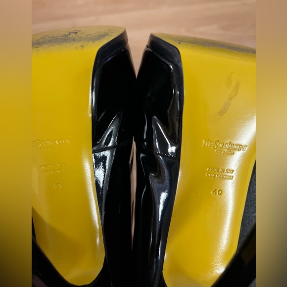 Yves Saint Laurent Tribute II, Patent Leather Ankle Boots, 4 inch stiletto heel - Picture 16 of 16